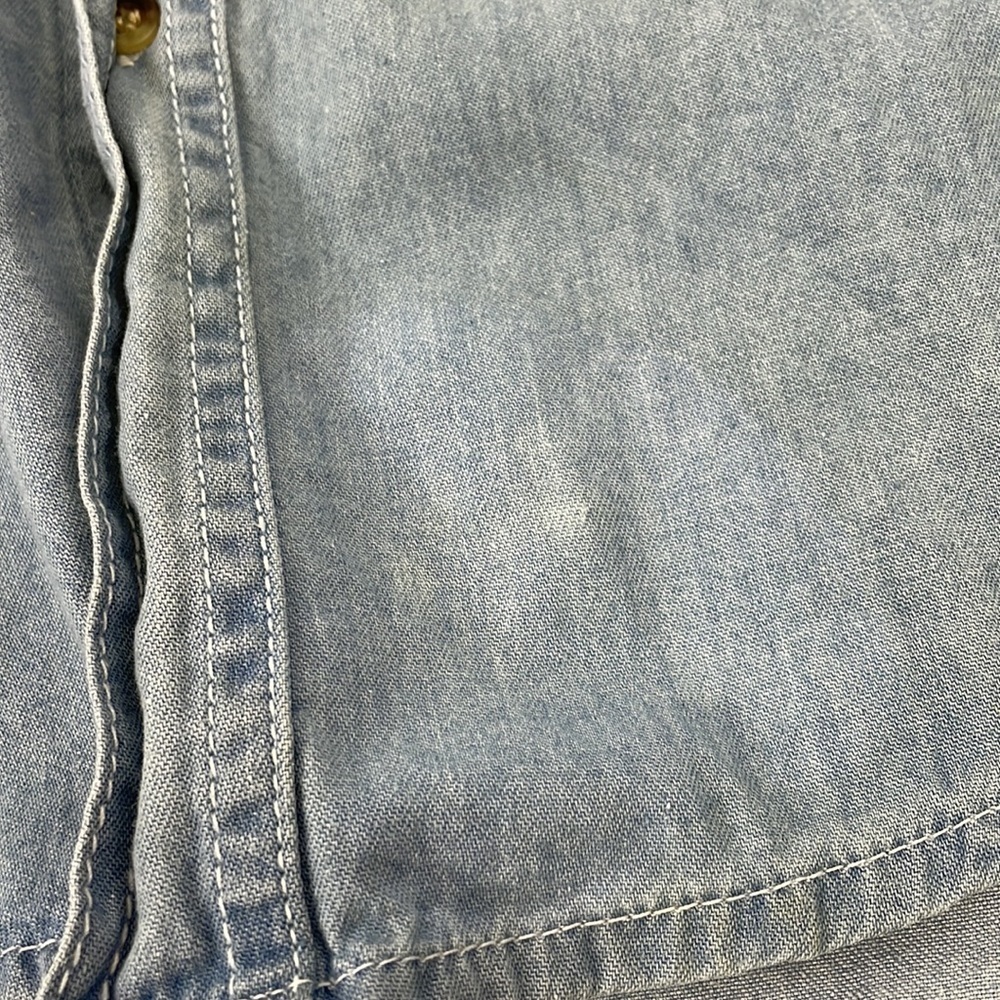 STURGIS MOTORCYCLE BLACK HILLS VALLEY SLEEVELESS JEAN SHIRT SZ XL - Picture 4 of 8